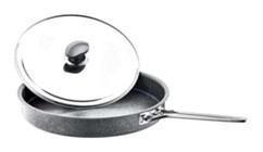 O.M.S 3222-34 Metal Saplı Alüminyum 34 cm balık Tava Kahverengi