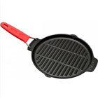 Lava Silikon Saplı Döküm 21x21 cm Grill Tava Siyah