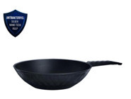 Karaca Biodiamond Plastik Saplı Diamond 28 cm Wok Tava Siyah
