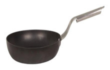 Mehtap Horeca Profesyonel Çelik Saplı Granit 34 cm Düz Tava Siyah