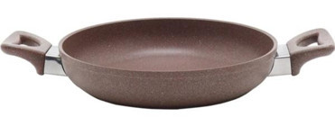 Safinox Plastik Saplı Alüminyum 20 cm Sahan Tava Kahverengi
