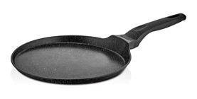 Laviss Kitchen Plastik Saplı Döküm 26 cm Krep Tava Gri