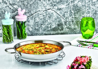Safinox Italyan Çelik 22 cm Sahan Tava Gri