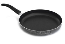 Leydi Plastik Saplı Alüminyum 32 cm Balık Tava Gri