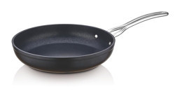 Saflon Metal Saplı Alüminyum 28 cm Düz Tava Siyah