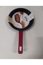 Gülsan Elit Plastik Saplı Döküm 22 cm Düz Tava Siyah