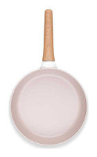 Korkmaz Gusto A2983 Ahşap Saplı Seramik 24 cm Düz Tava Krem