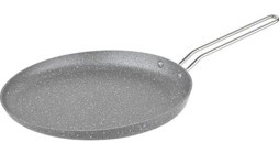 O.M.S 3234 Metal Saplı Granit 32 cm Krep Tava Gri
