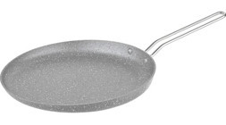 O.M.S 3234000728GRI Metal Saplı Alüminyum 28 cm Krep Tava Gri