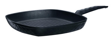 Karaca Biodiamond Plastik Saplı Diamond 28 cm Grill Tava Siyah