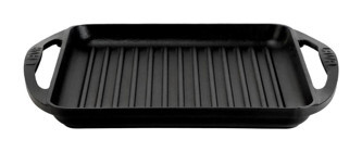 Lava Dikdörtgen Döküm 24x24 cm Grill Tava Siyah
