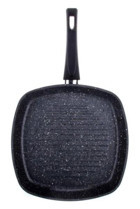 Aryıldız T/T Solido Kare Plastik Saplı Alüminyum 28 cm Grill Tava Siyah