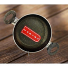 Tabibu Plastik Saplı Granit 22 cm Düz Tava Siyah