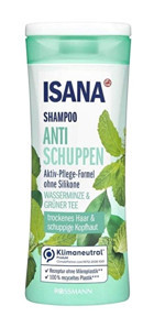 Isana Su Nanesi ve Aventurin Kepek Karşıtı Sülfatsız Naneli Parabensiz Bitkisel Şampuan 300 ml