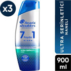 Head & Shoulders Ultra Serinletici Kepek Karşıtı Sülfatsız Naneli Bitkisel Şampuan 3x300 ml