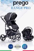 Prego Range Çift Yönlü Katlanabilir 360 Derece Dönen Tam Yatar Travel Sistem Bebek Arabası