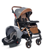 Tommybaby Tornado Çift Yönlü Katlanabilir 360 Derece Dönen Tam Yatar Travel Sistem Bebek Arabası