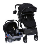 Yoyko City Çift Yönlü Katlanabilir Tek Elle Kapanan 360 Derece Dönen Tam Yatar Travel Sistem Bebek Arabası