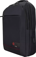 Plm Lucca 15.6 inç Kumaş Su Geçirmez Sırt Laptop Çantası Siyah