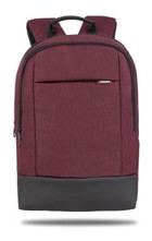 Classone Twin Color TW1505 15.6 inç Kumaş Su Geçirmez Sırt Laptop Çantası Bordo