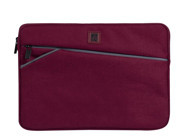 Minbag Alice 13 inç Suni Deri Su Geçirmez Kılıf Laptop Çantası Bordo