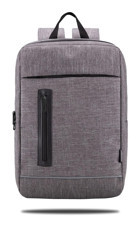 Classone Triesta RC58-154 15.6 inç Kumaş Su Geçirmez Sırt Laptop Çantası Gri