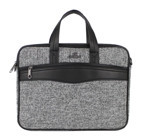 Case Club 13 inç Kumaş Su Geçirmez El-Omuz Laptop Çantası Gri