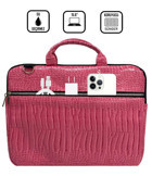 The Moda West 13-14-15.6 inç Kumaş El-Omuz Laptop Çantası Pembe