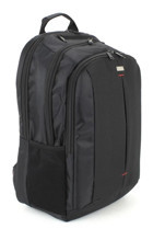 Case Club 17 inç Polyester Su Geçirmez Sırt Laptop Çantası Siyah
