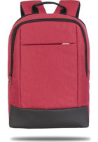 Classone Twin Color BP-TW1702  17 inç Kumaş Su Geçirmez Sırt Laptop Çantası Kırmızı