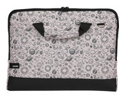 Moserini Taban Korumalı 15.6 inç Kumaş El-Omuz Laptop Çantası Krem