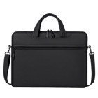 Cicilin 13.3-14.1-15.6 inç Kumaş Su Geçirmez El-Omuz Laptop Çantası Siyah
