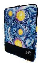 Differ Studio Van Gogh Desenli 15.6 inç Kumaş Su Geçirmez Kılıf Laptop Çantası Mavi
