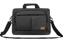 Addison 300683 15.6 inç Deri El-Omuz Laptop Çantası Füme
