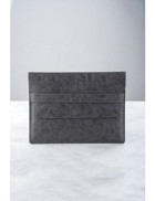 Dk Leather 13-13.3-14 inç Deri Su Geçirmez Kılıf Laptop Çantası Gri