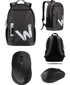 Classone Wtxpro BP-WTX104 15.6 inç Kumaş Su Geçirmez Sırt Laptop Çantası Siyah