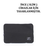 Case Club 13 inç Kumaş Su Geçirmez Kılıf Laptop Çantası Siyah
