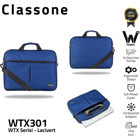 Classone Wtxpro WTX301 15.6 inç Kumaş Su Geçirmez El-Omuz Laptop Çantası Lacivert