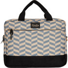 BloominBag Smokey Chevron 15.6 inç Kumaş El-Omuz Laptop Çantası Açık Gri