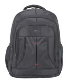 Case Club 17 inç Kumaş Su Geçirmez Sırt Laptop Çantası Siyah