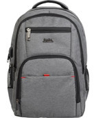 Case Club 14 inç Kumaş Su Geçirmez Sırt Laptop Çantası Gri