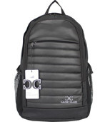 Case Club Basic 15.6 inç Kumaş Su Geçirmez Sırt Laptop Çantası Gri-Siyah