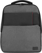 Addison 300130 15.6 inç Deri Sırt Laptop Çantası Gri-Siyah