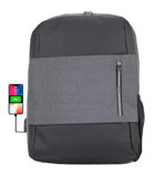 Case Club 15.6 inç Kumaş Su Geçirmez Sırt Laptop Çantası Antrasit