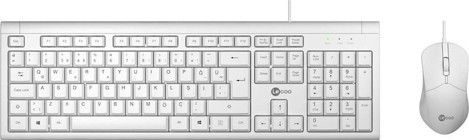 Lenovo Lecoo Cm101 Beyaz Kablolu Klavye Mouse Seti