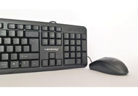Avensy Ergonomik Siyah Kablolu Klavye Mouse Seti