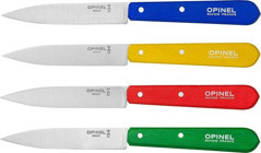 Opinel OP-001233 Les Essentials Ahşap Saplı Paslanmaz Çelik Gövdeli 4 Parça Soyma Bıçağı Seti