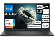 Dell Inspiron 3530 I35303407U 407U Dahili Intel Iris Xe Graphics Intel Core i5 1334U 16 GB Ram 512 GB SSD 15.6 inç Full HD Freedos Laptop