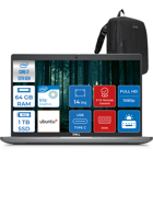 Dell Latitude 5440 544014EMEAVPU07 Dahili Iris Xe Graphics Eligible Intel Core i7 1370P 64 GB Ram 1 TB SSD 14 inç Full HD Ubuntu Laptop