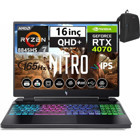 Acer Nitro V16 ANV16-42 WNHQSLEY00148 Harici GeForce RTX 4070 AMD Ryzen 7 8845HS 32 GB Ram 4 TB SSD 16 inç WQXGA Windows 11 Pro Gaming Laptop + Weblegelsin Çanta